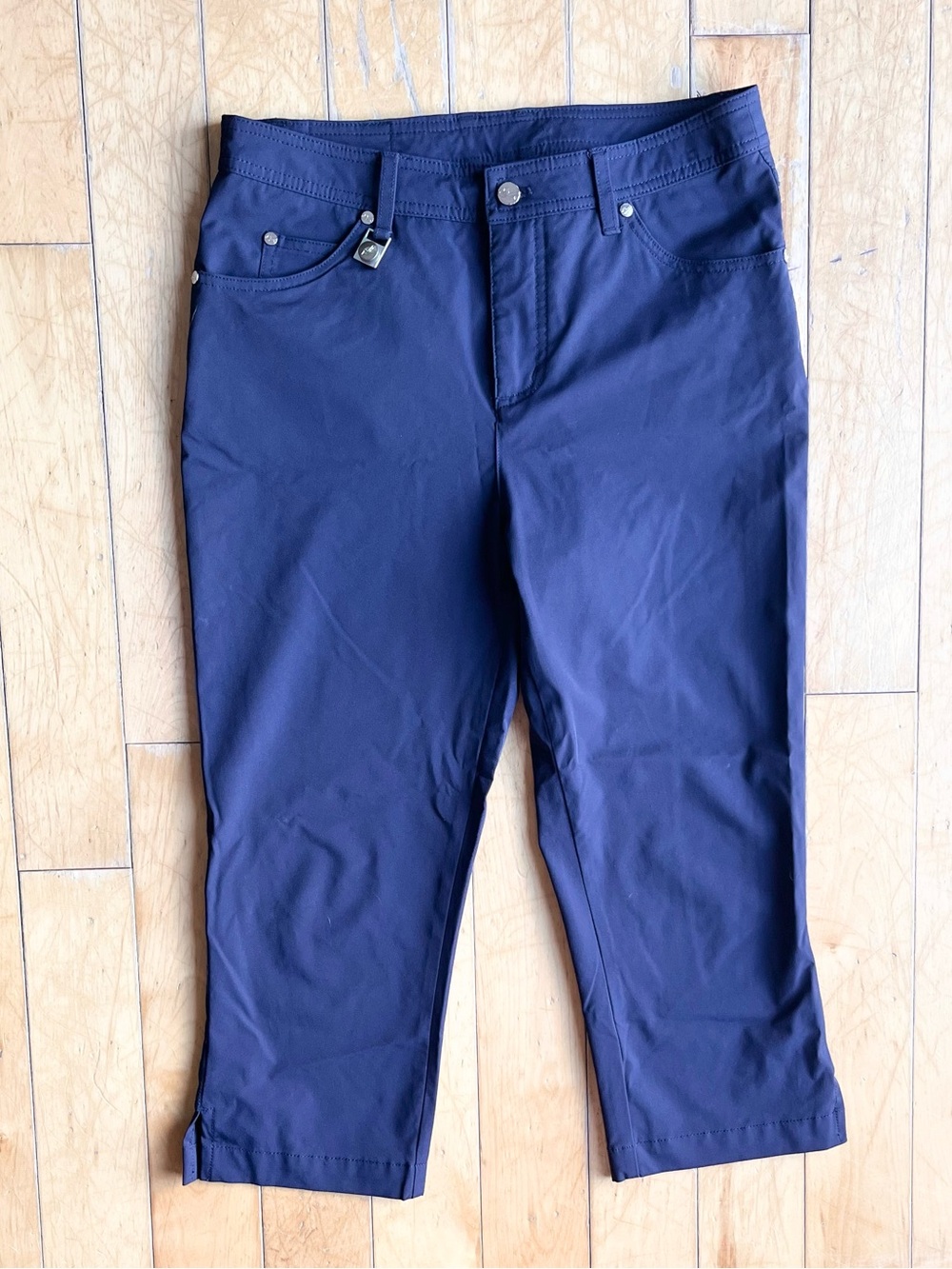 Röhnisch Cropped Navy Cropped Capri Pants Size Small